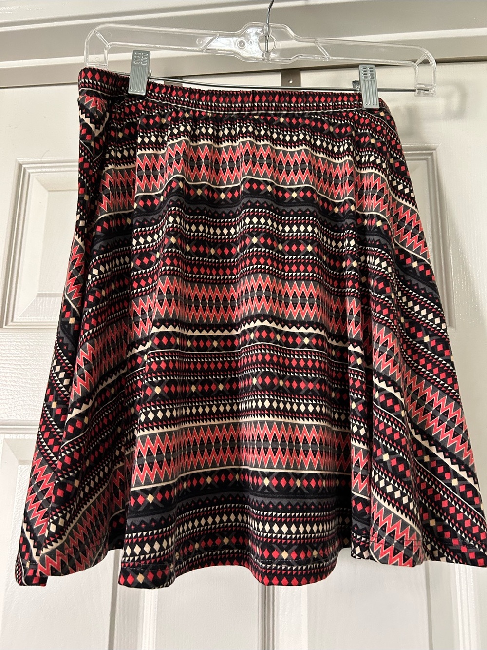Mossimo Supply Co. Coral, Black & Cream Circle Skirt